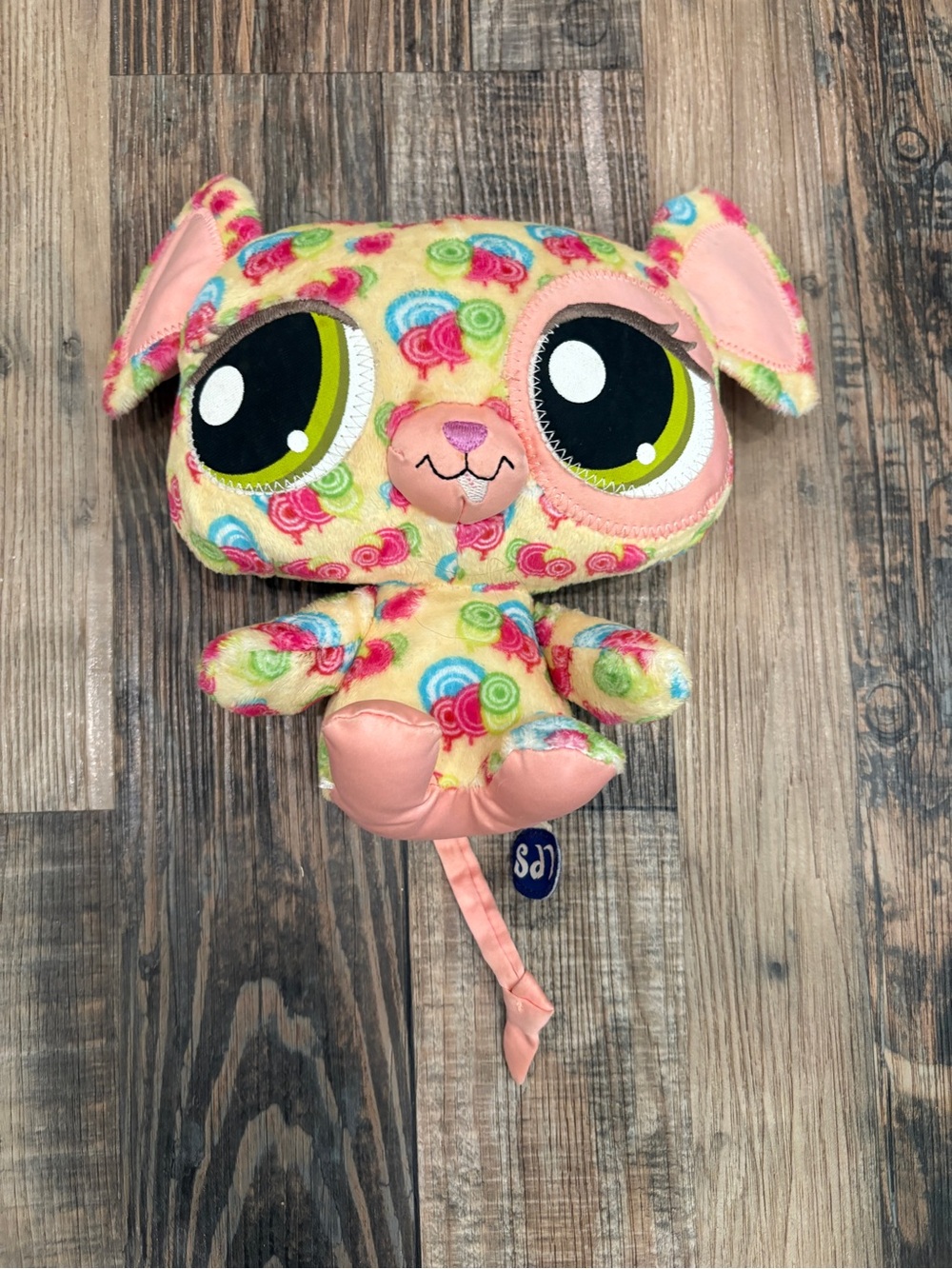 2008 Littlest Pet Shop Online Happiest Mouse Plush LPS Hasbro Plush RARE EUC